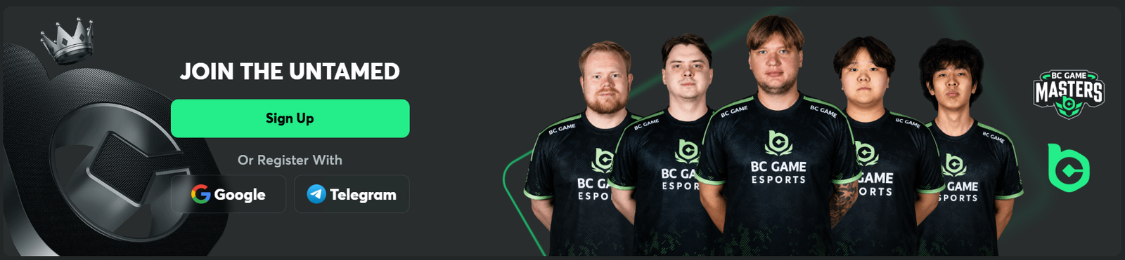Join the untamed esports registration banner